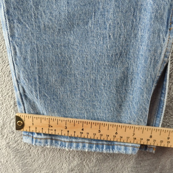 Abercrombie & Fitch 90s Relaxed Jeans Womens 26x30 Blue Light Wash High Rise - Picture 6 of 12